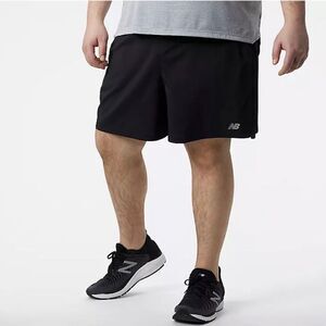 New Balance Men’s Accel Athletic Workout Short 5” Inseam Lined Black Size 5XL